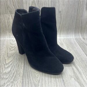 Sam Edelman Black Suede Heeled Boots